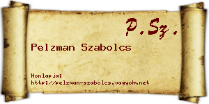 Pelzman Szabolcs névjegykártya